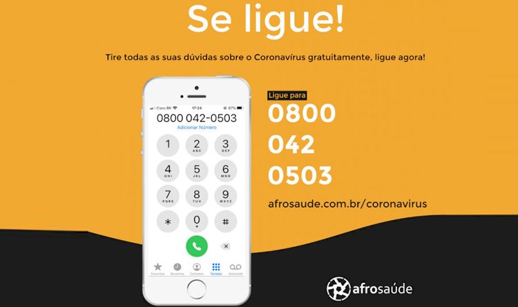 Afrosaúde lança rede de apoio à população periferica contra o Coronavírus.