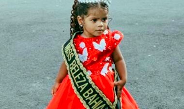Miss Beleza Baby Bahia 2021 é Lara Vallentina, moradora da região de Pau da Lima, mas especificamente da Tabela.