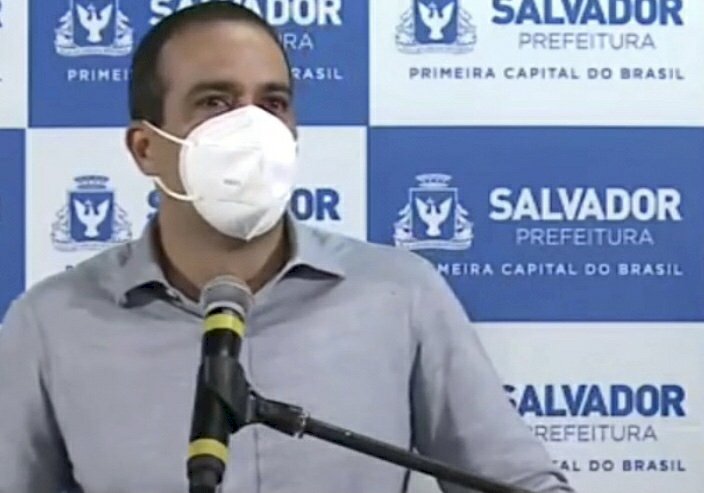 Prefeito Bruno Reis pede ajuda da populacão para conter covid-19 e não descarta novas medidas protetivas.
