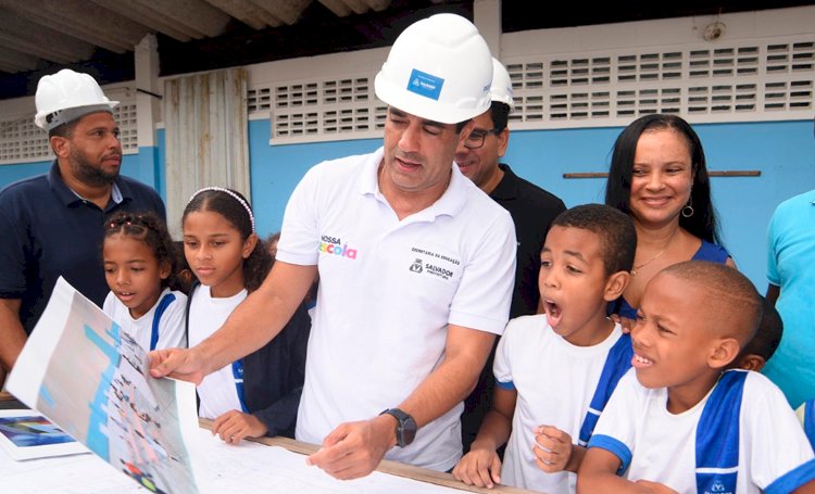 Salvador 475 anos: Prefeitura inicia obras da nova Escola Municipal do Calabetão, que ampliará em 1 mil o número de vagas.