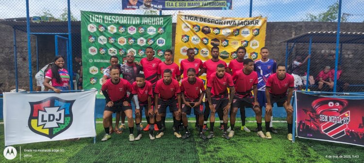 Sem Mídia encerra primeira fase como líder do Grupo A da Liga Jaguar.